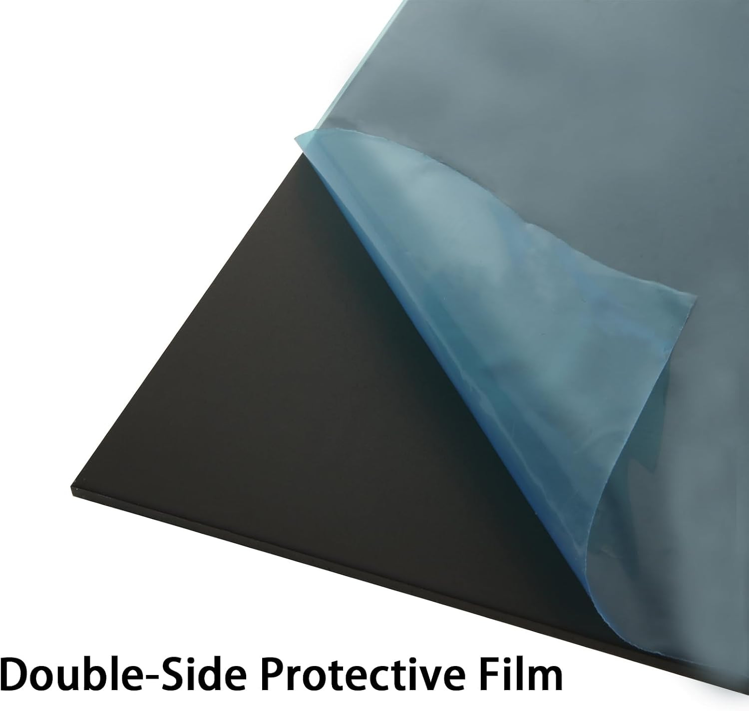 2 Pack 12 x 12 x 1/8 (0.12″) Inch 5052 Anodized Aluminum Sheet, 3 mm Thick Black