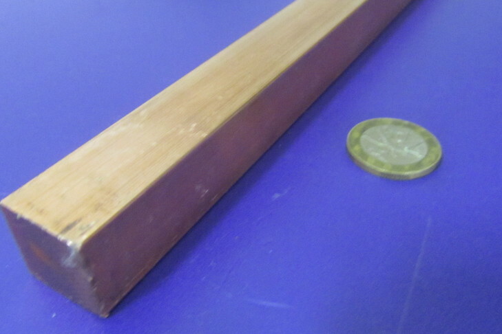 182 Copper Square Bar 3/4″ Thick x 3/4″ Wide x 6 Foot Length