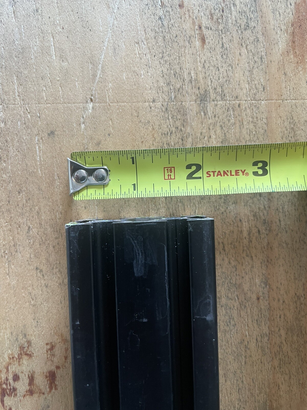 8020 1×2 25x50mm T-slotted Thread Aluminum Extrusion Smooth Black 32” L 4 Bars