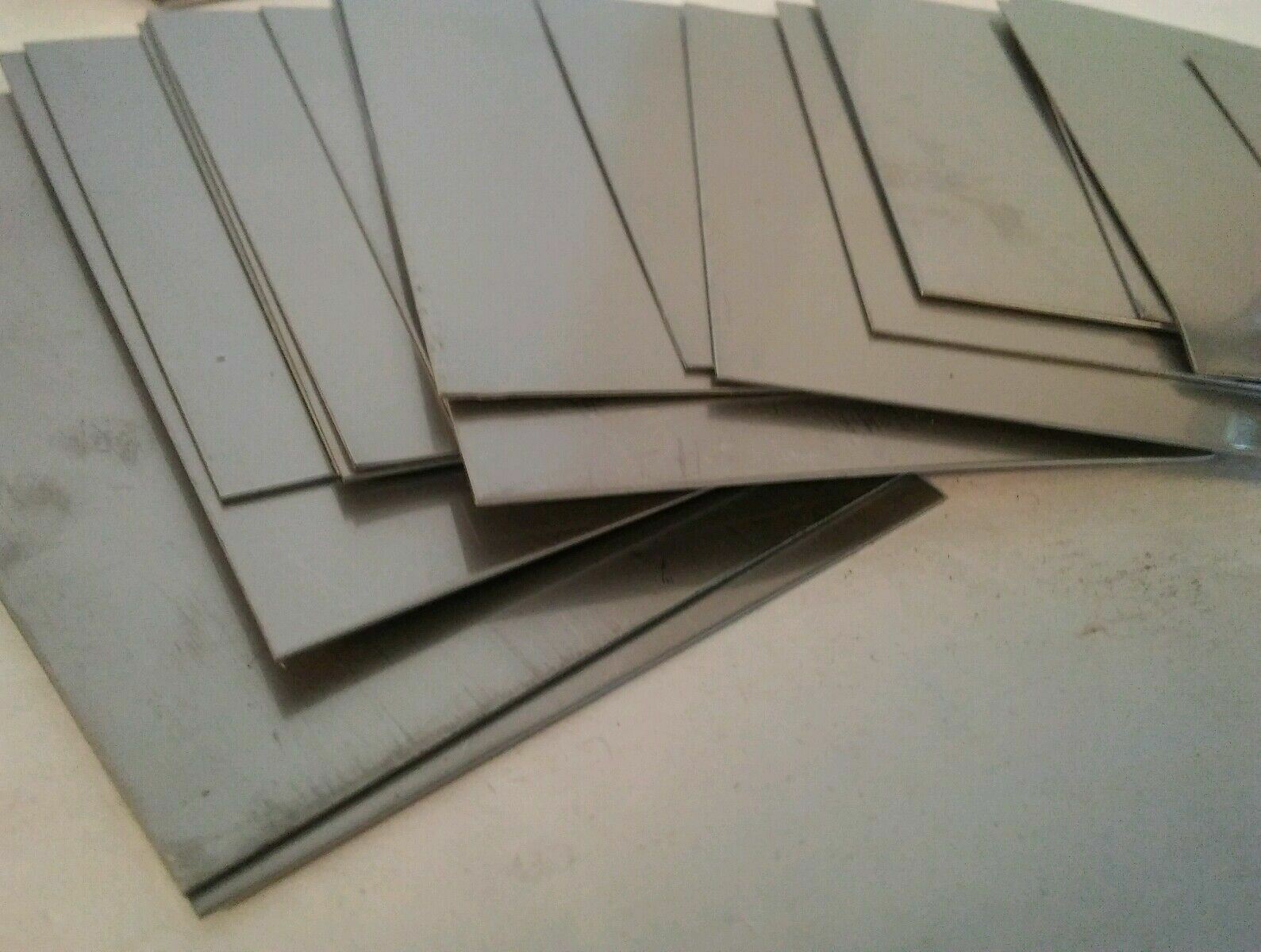 Stainless Steel shim 0.023 2″ by 3″ Metal 24 gauge .024 2×3+- 5 piece lot