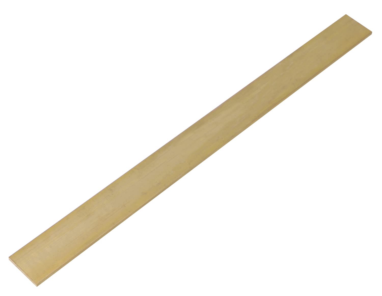 1/8″ x 1″ C360 Brass Flat Bar 12″ Long Solid .125″ Mill Stock
