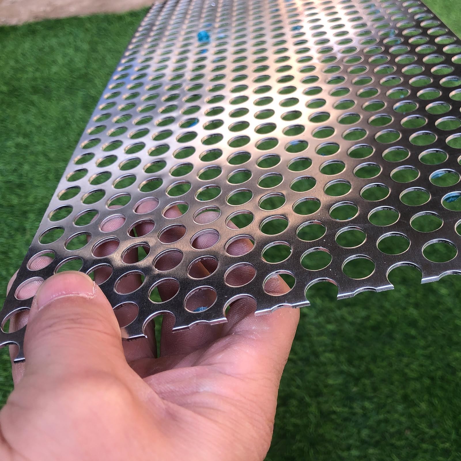 Aluminum Perforated Metal Sheets 16 Gauge 15.7 inch by 7.8 inch Expanded Meta…