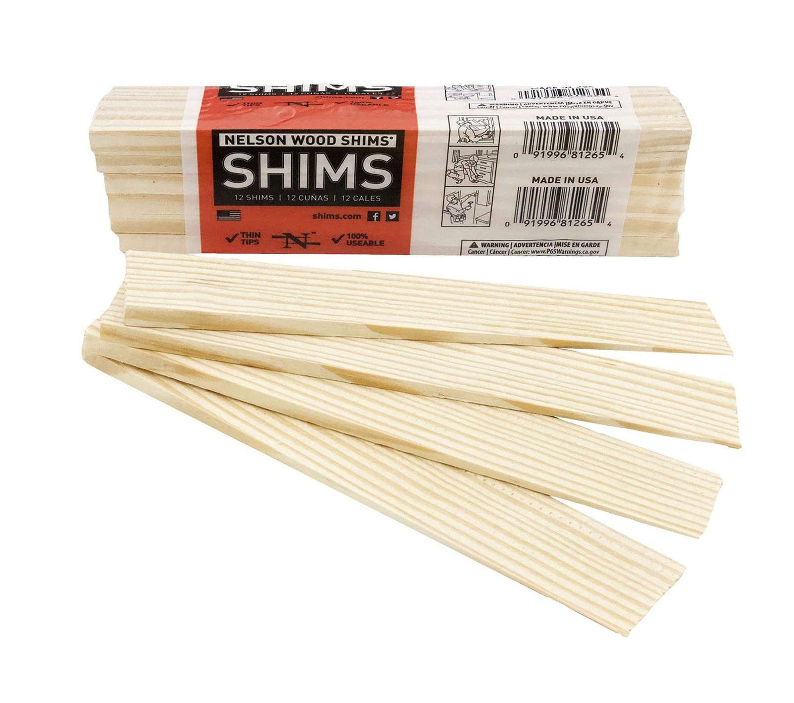 – DIY Bundle Wood Shims 8-Inch Shims, High Performance Natural Wood, 100% Kil…