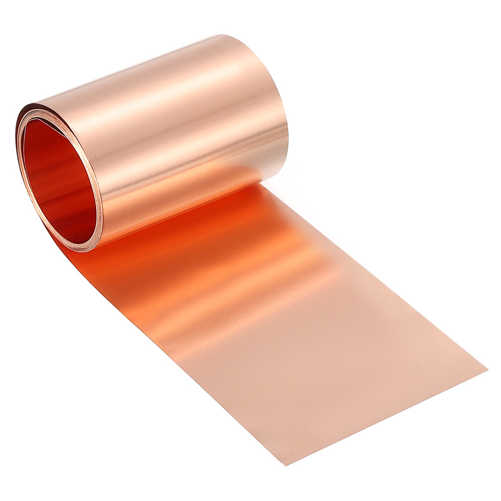 Pure Copper Sheet Roll, 0.15mm 19Ga Thick T2 5Ft x 2in Copper Strip for Craft