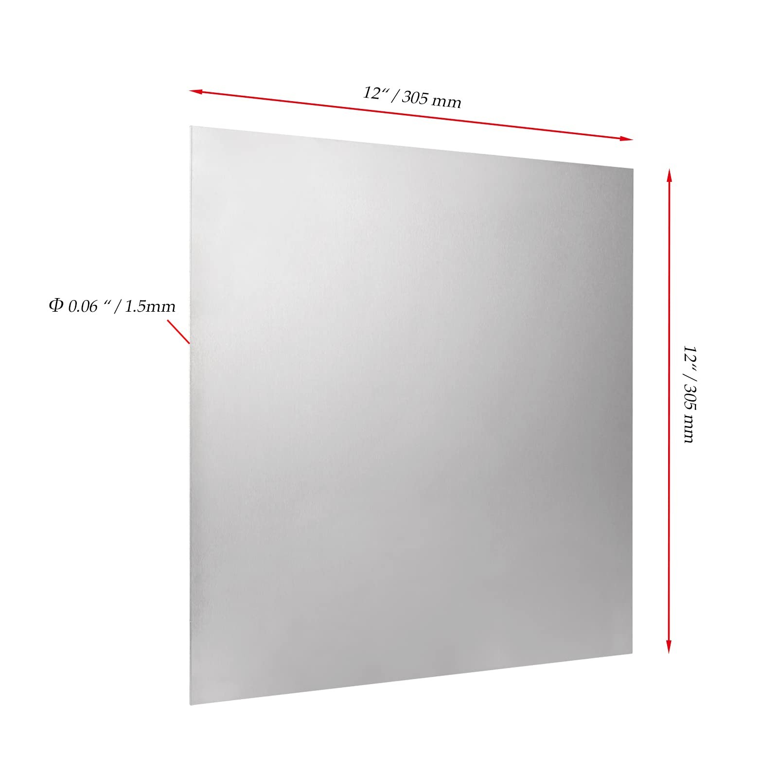 JOIKIT 2 PCS 12 x 12 x 1/16 Inch Aluminum Sheet, 6061 T6 Aluminum Plates with…