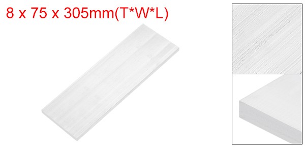 Square 6063 Aluminum Flat Bar, 5/16″ Thickness 3″ Width 12″ Length
