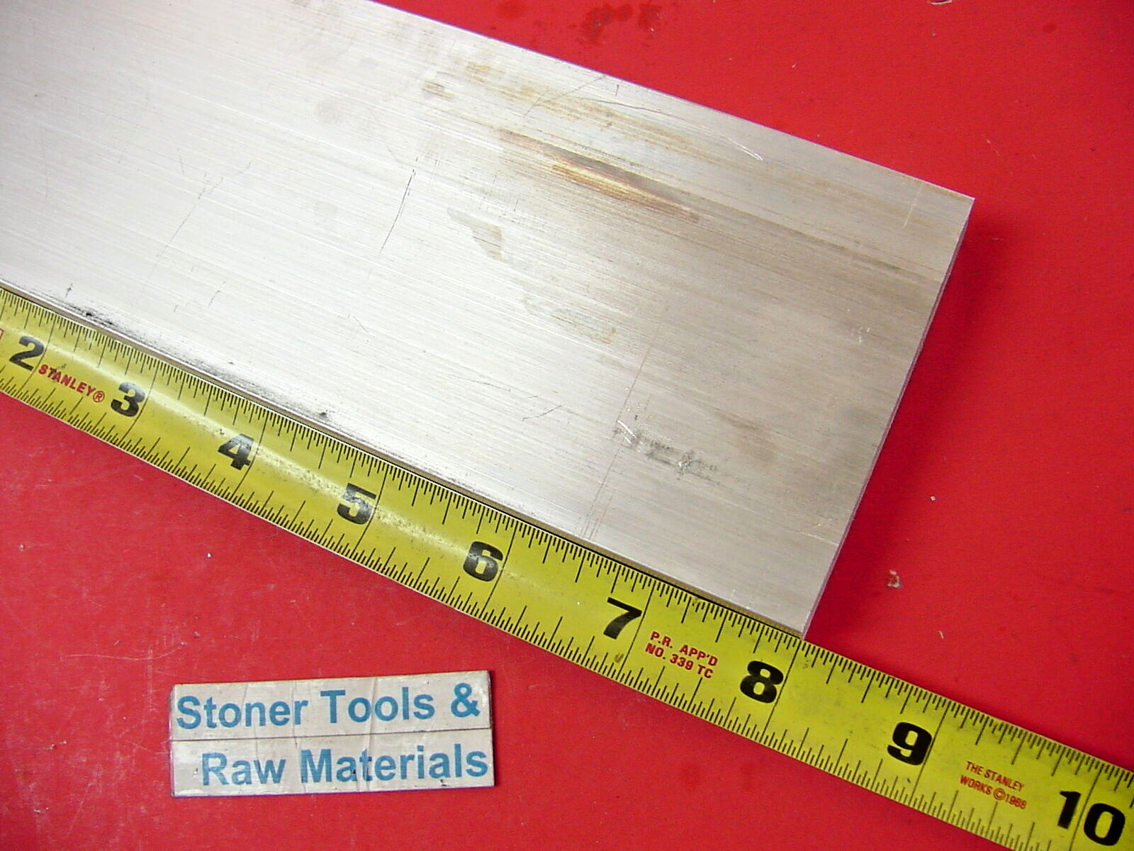 3/4″ X 3″ ALUMINUM 6061 FLAT BAR 8″ long T6511 Solid Extruded Mill Stock New