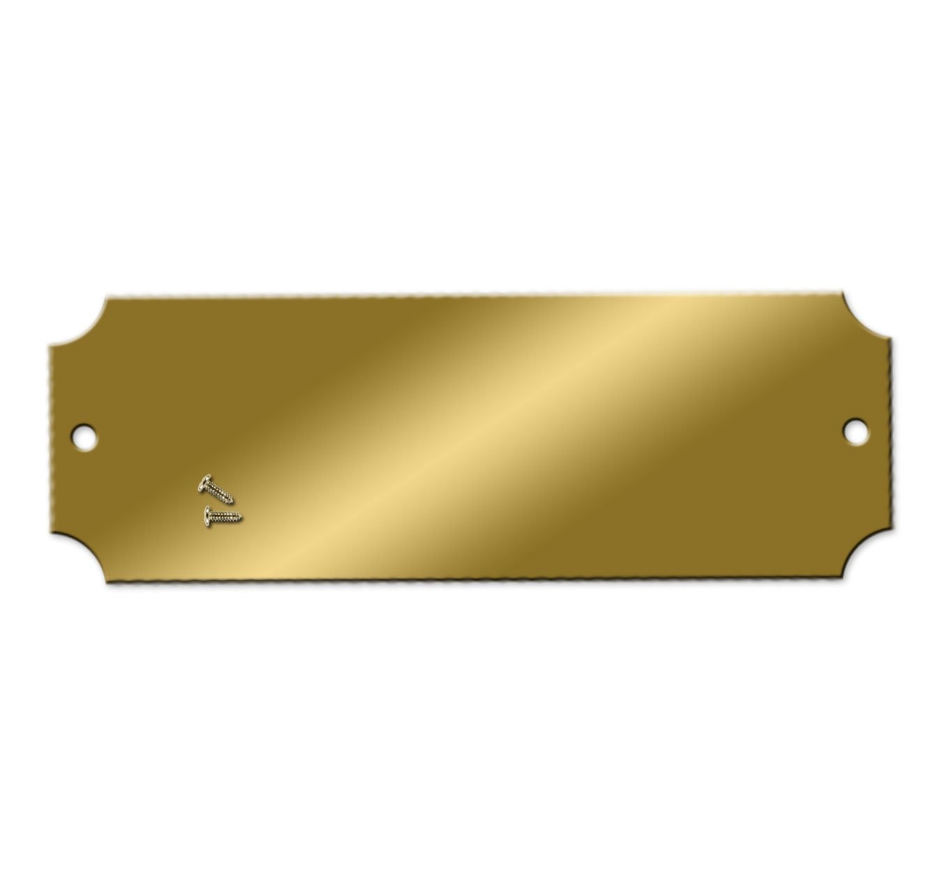 Blank Brass Engraving Metal Plates 2-1/2 x 7/8 inch 25 Pack Brass Wholesale