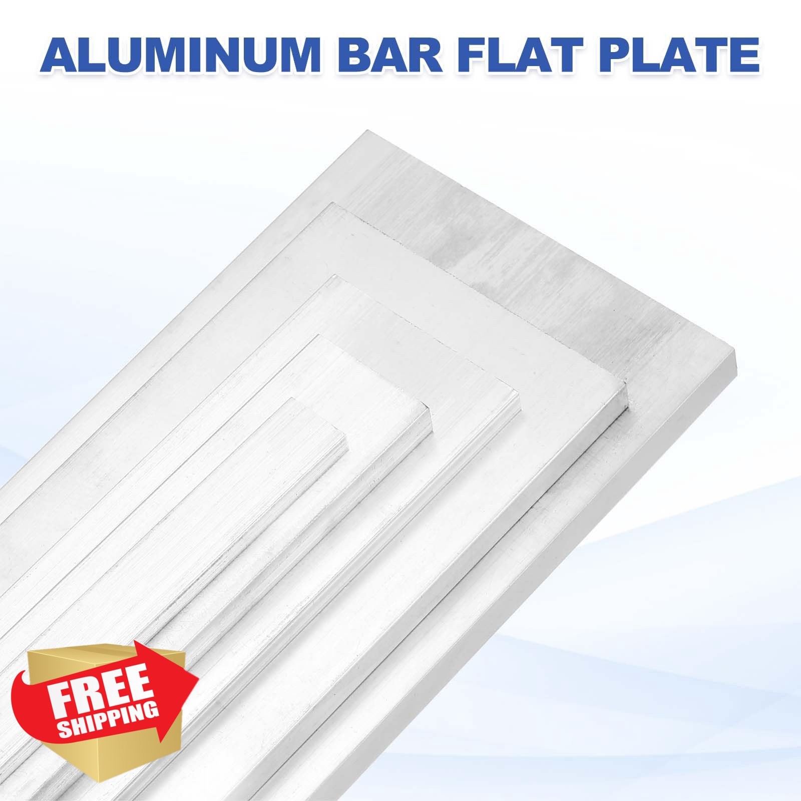 uxcell 0.24″x0.4″x12″ Aluminum Flat Bar 2pc