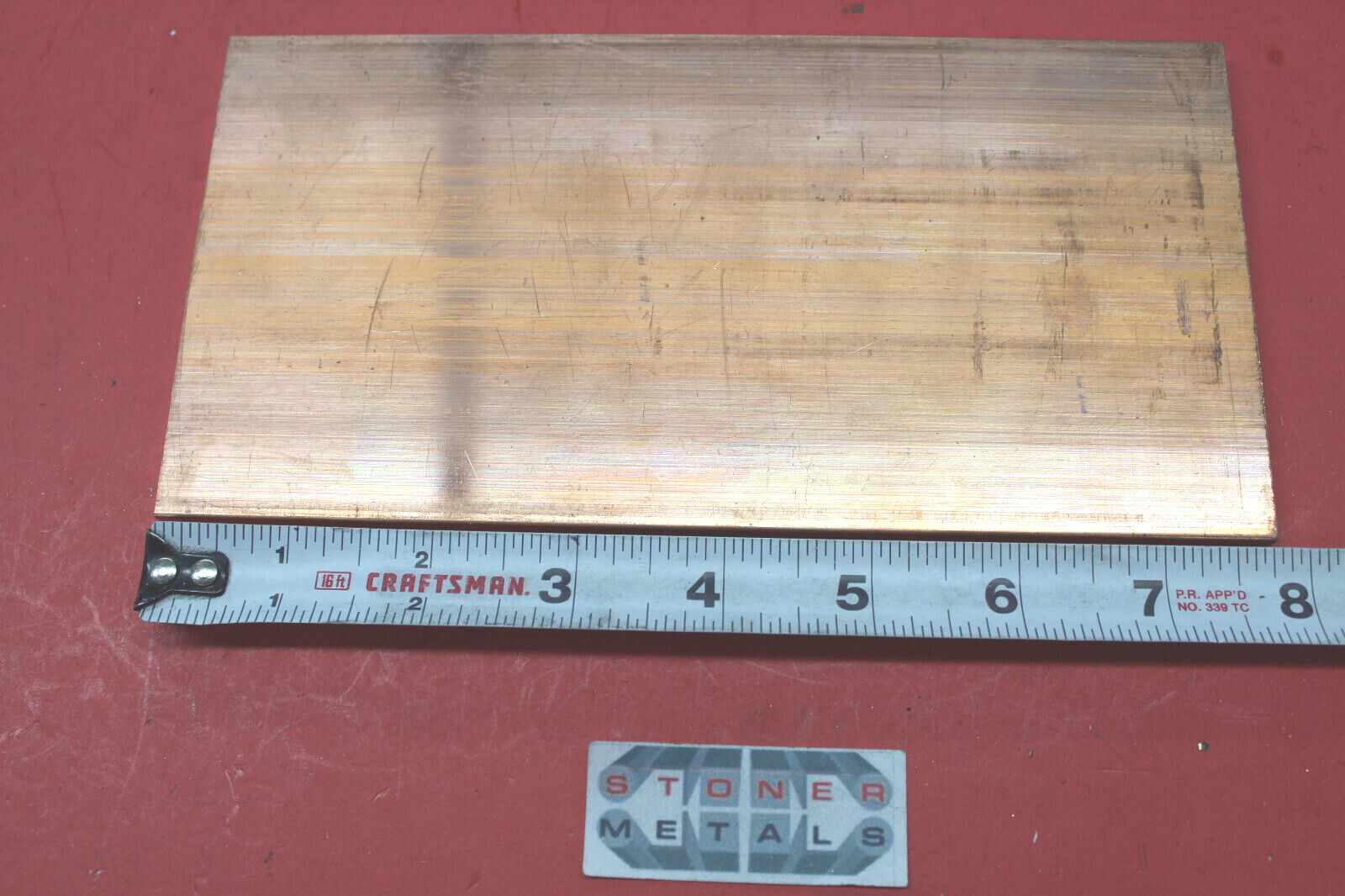 1/4″x 4″ C110 COPPER BAR 7.75″ long Solid Flat Bus Bar Stock New