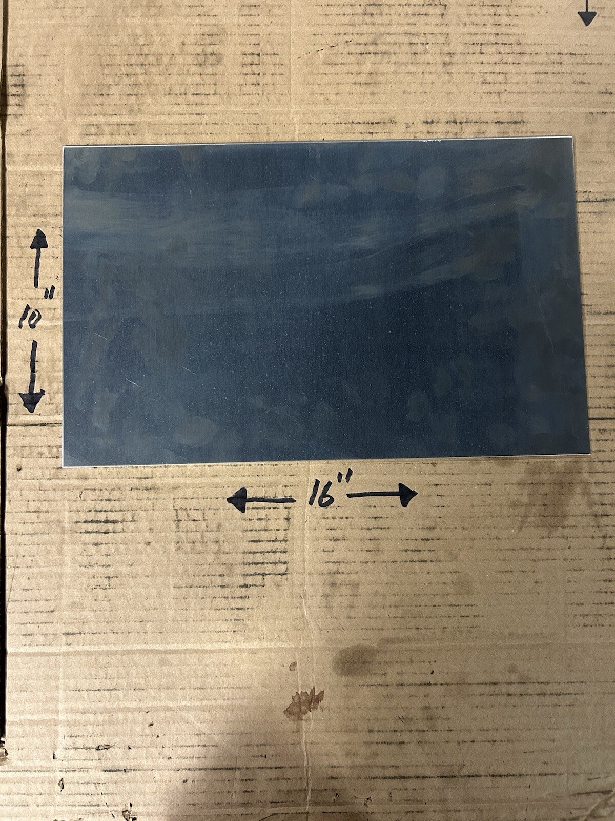.080” Thick Aluminum Sheet Metal H32-5052 – 10” x 16” – New