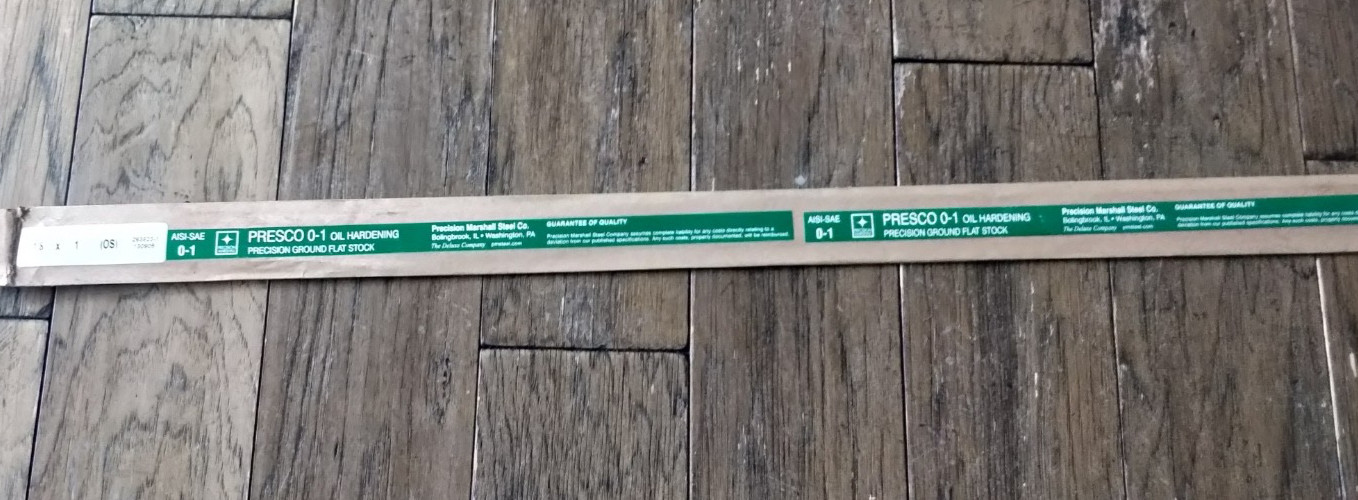 Precision Ground Flat Stock 36″ x 1/8″ x 1″ Precision Marshall PRESCO 0-1