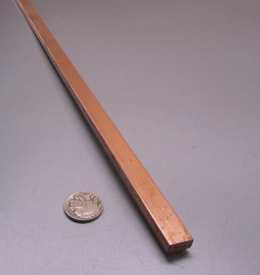 182 Copper Bar 1/4″ Thick (.250″) x 1/2″ Wide x 3 Foot Length