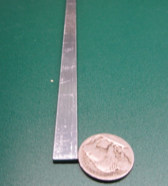 6061 T651 Aluminum Bar, 3/32″ (.093″) Thick x 3/8″ Wide x 12″ Length, 10 Unit