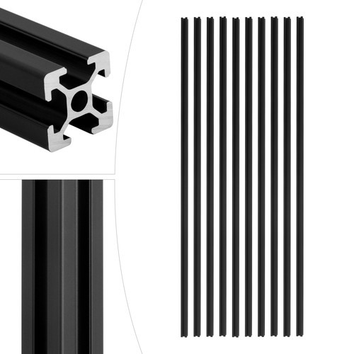 10 Pack Set 2020 Black T-Slot Aluminum Extrusion For CNC 3D Printer – 10X 1M