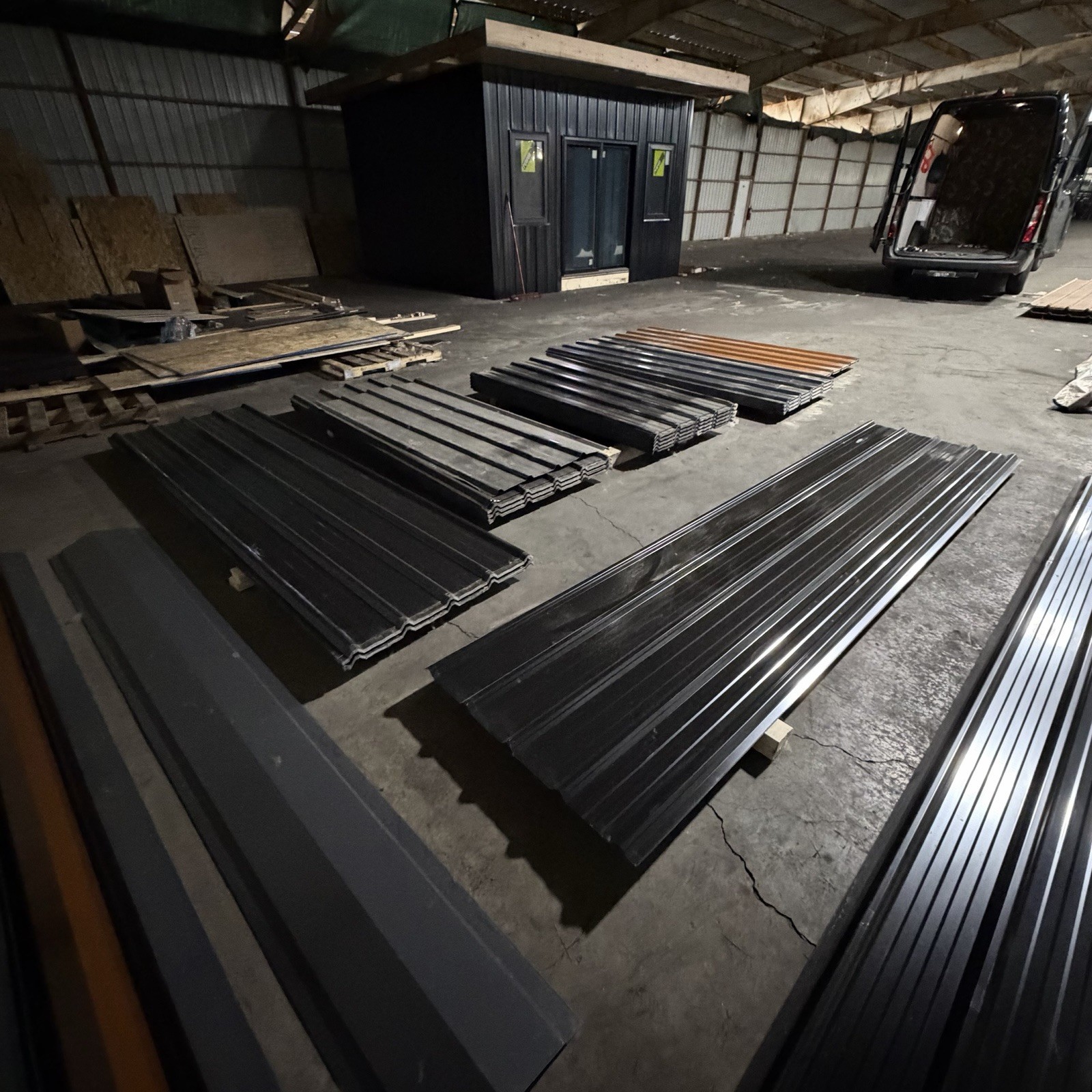 26 Gauge Metal Roofing Panels | 3 ft Wide | 6-18 ft | Black, Dark Gray & Brown