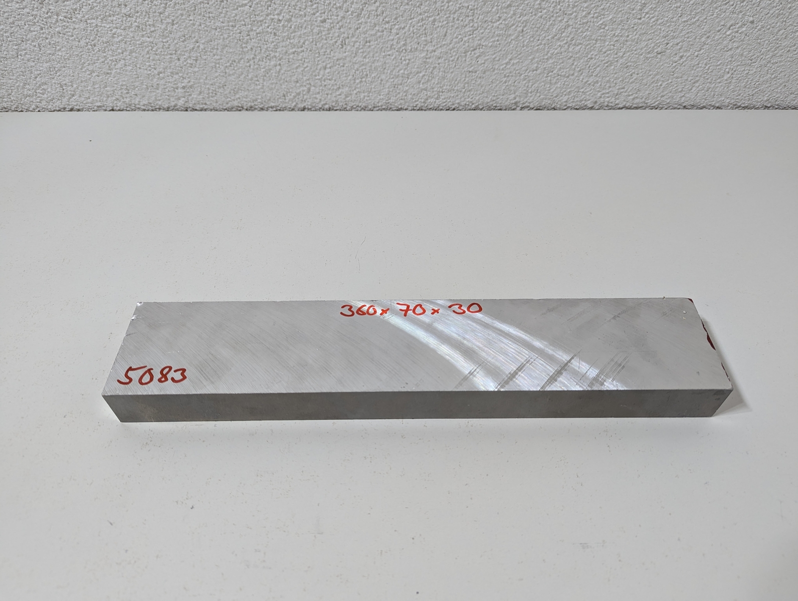 Aluminium Sheet | 360 x 70 x 30mm | EN AW-5083 (AlMg4.5Mn)