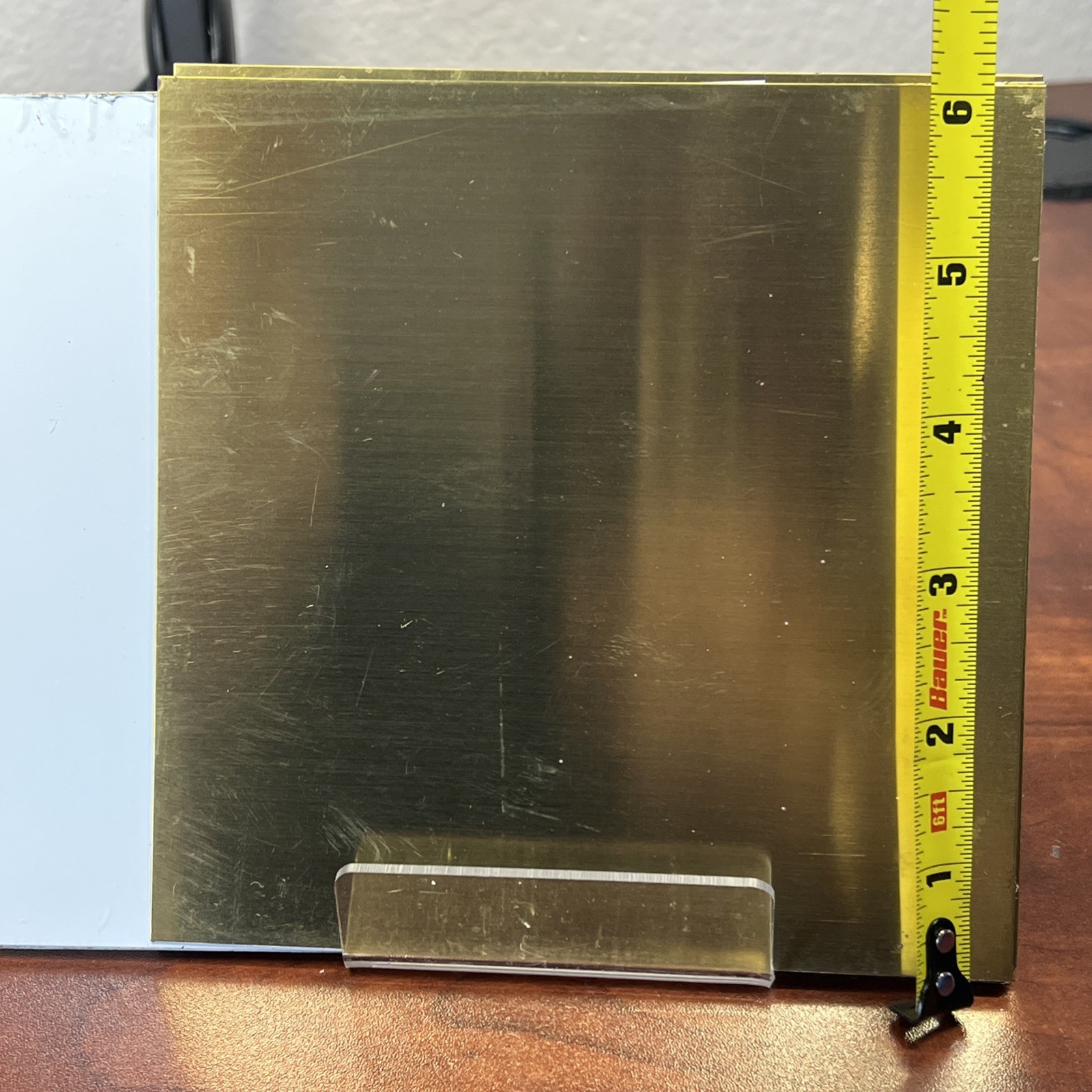 10 Brass sheet 0.020″ Thick 6″ X 6” Flat Unpolished Lot