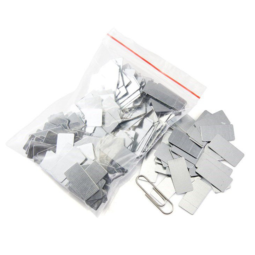 100PCS Galvanized Iron Sheet Plate Zinc Plated Metal DIY Craft 20 10 0.3mm