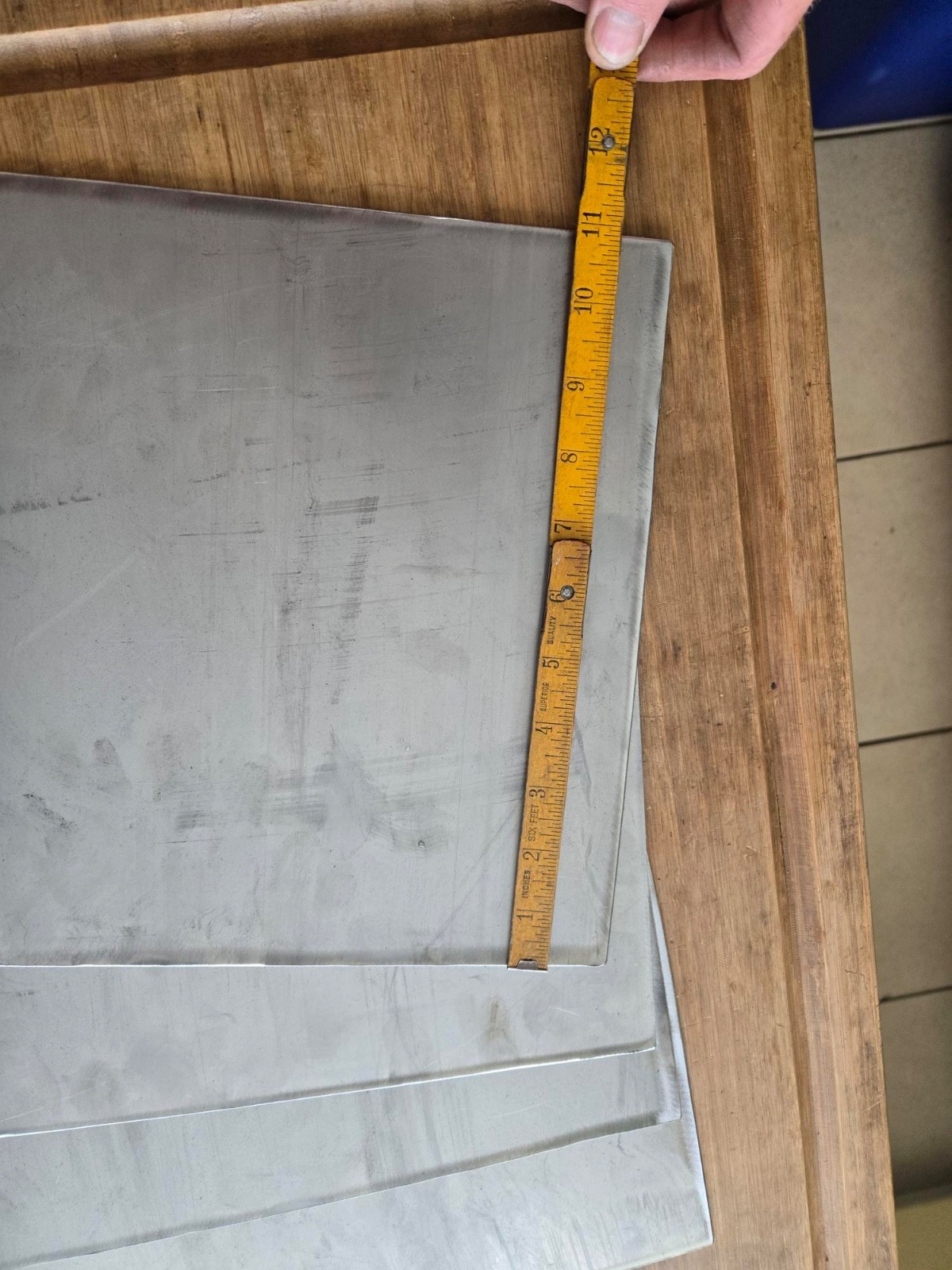 18 Gauge Steel Sheet Metal Cold Rolled 12 1/2 “W X 11 L IN (12 PACK)