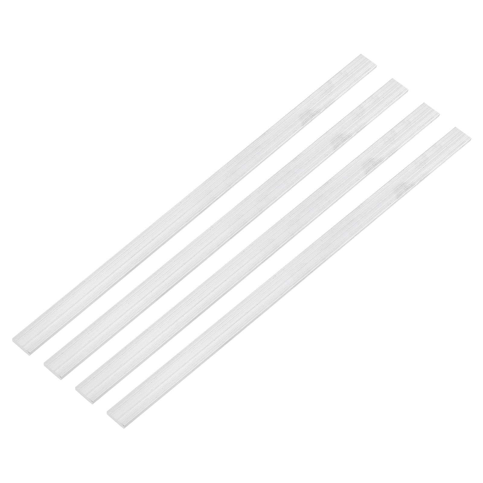 4Pcs Square Aluminum Flat Bar 1/8″ Thickness 3/8″ Width 12″ Length