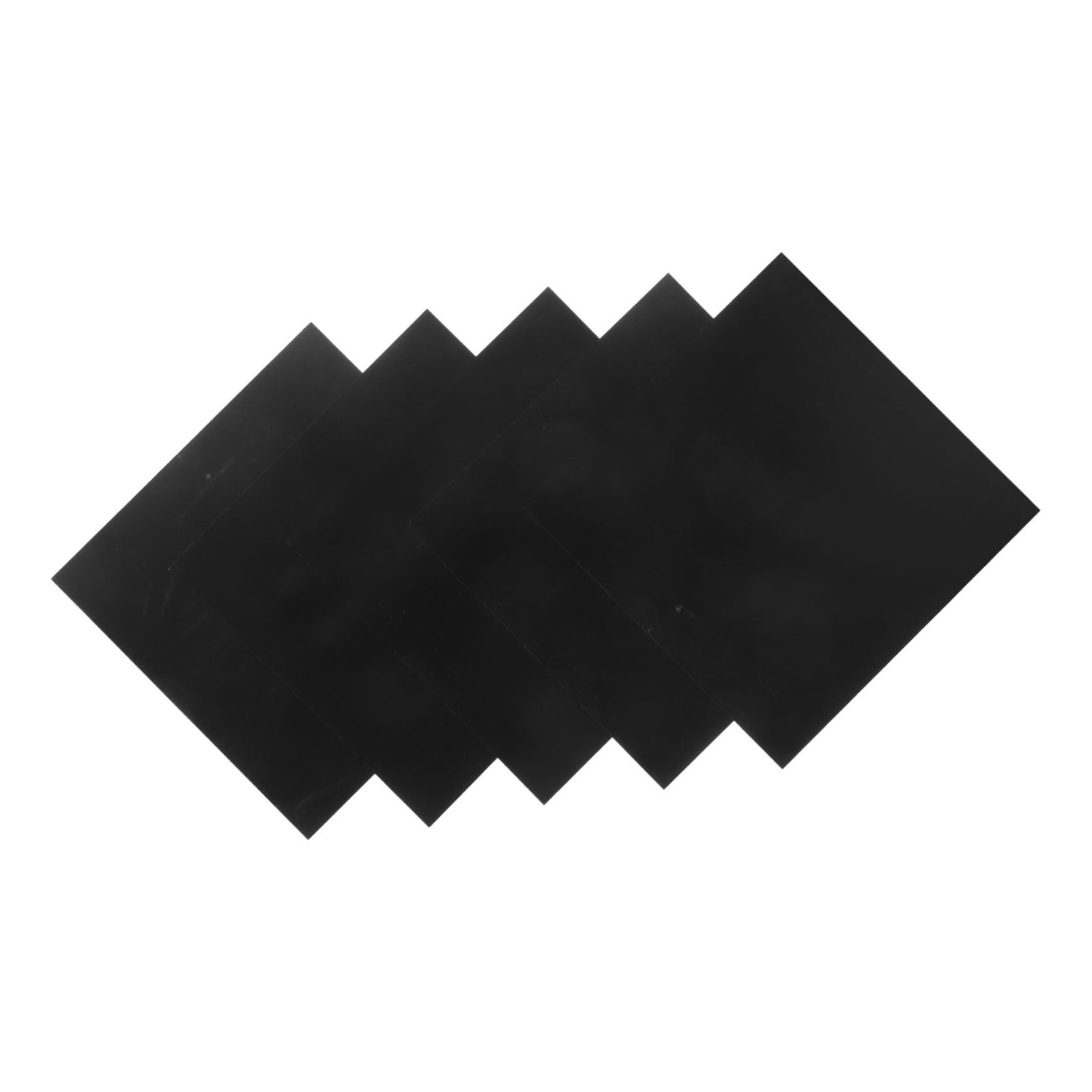 5Pcs Anodized Aluminum Sheet, 3.93×3.93×0.02in Black Metal Aluminum Plate