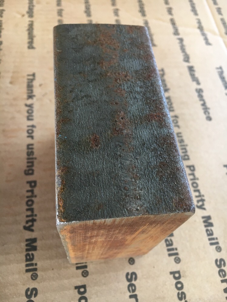 2 X 4 X 4″ THICK BLOCK Steel Bar Target Plate Blacksmith Bench Hammer Plate