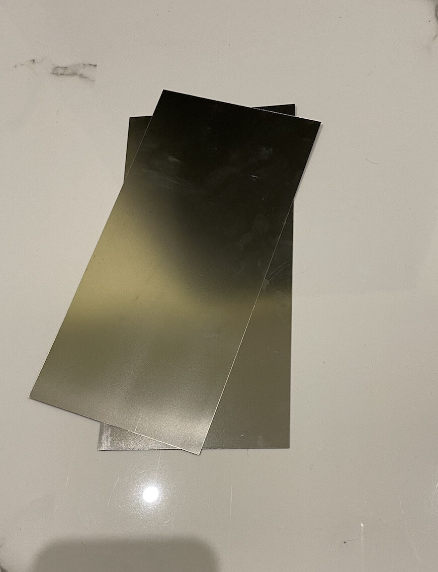 Spring steel V2A 1.4310 sheet 0.2x70x200mm 1 piece