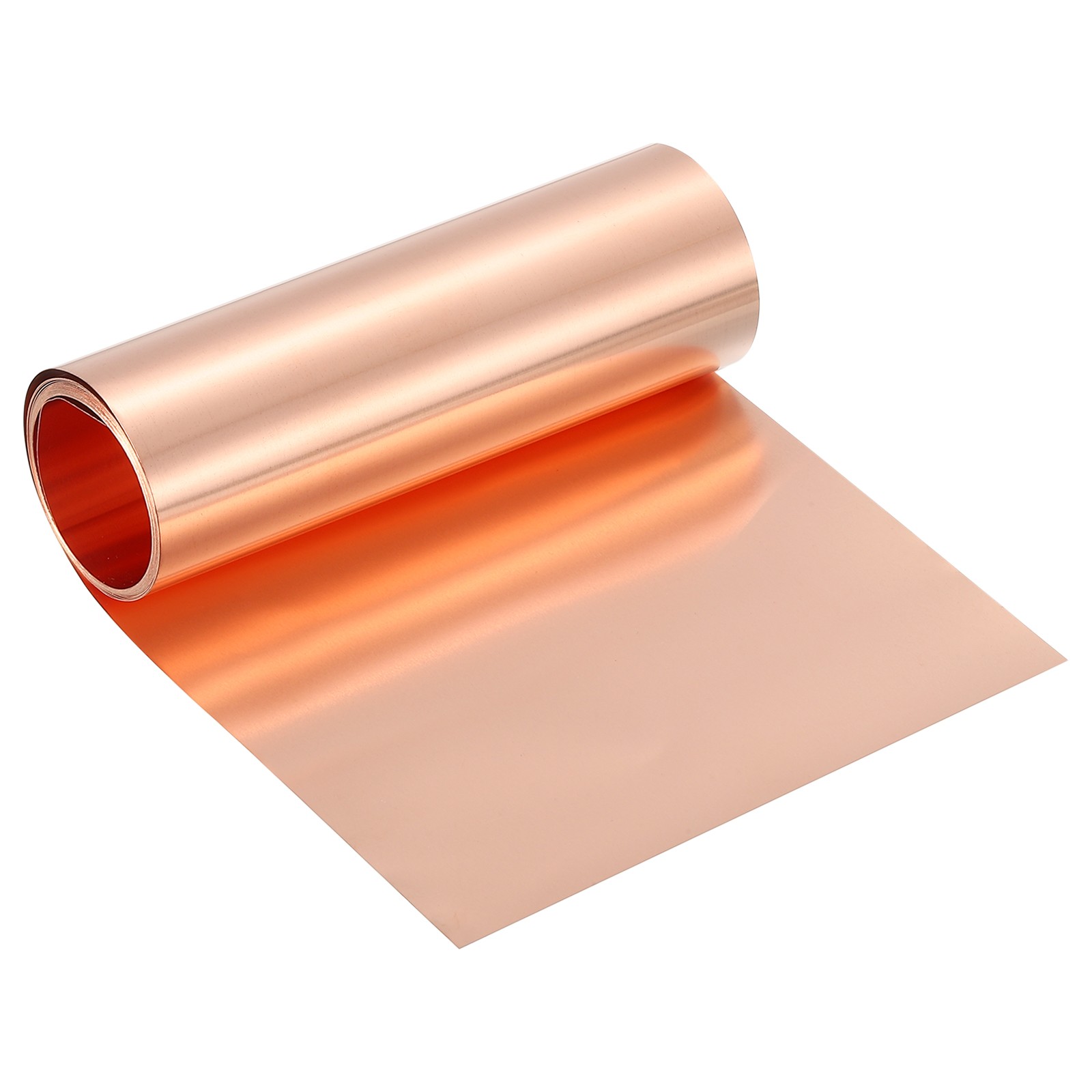 Pure Copper Sheet Roll, 0.15mm 19Ga Thick T2 3.5Ft x 4in Copper Strip for Craft