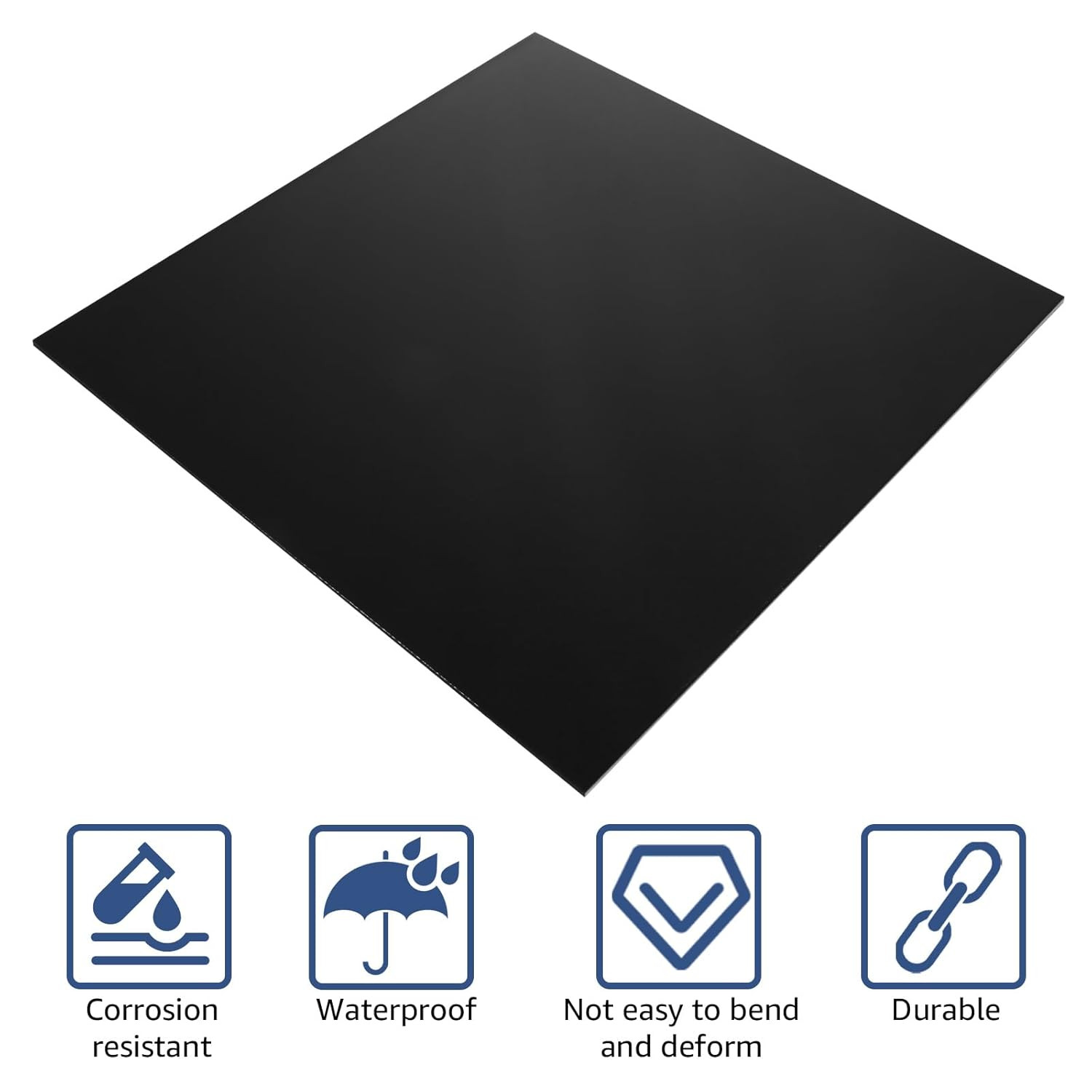 2 PCS 12 X 12 X 1/8 0.12” ” Anodized Aluminum Sheet Black Aluminum Engraving DIY