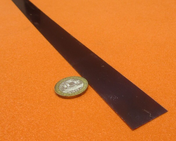 1095 Hard Blue Tempered Spring Steel Shim .008″ Thick x 1.00″ Wide x 1200″ Long