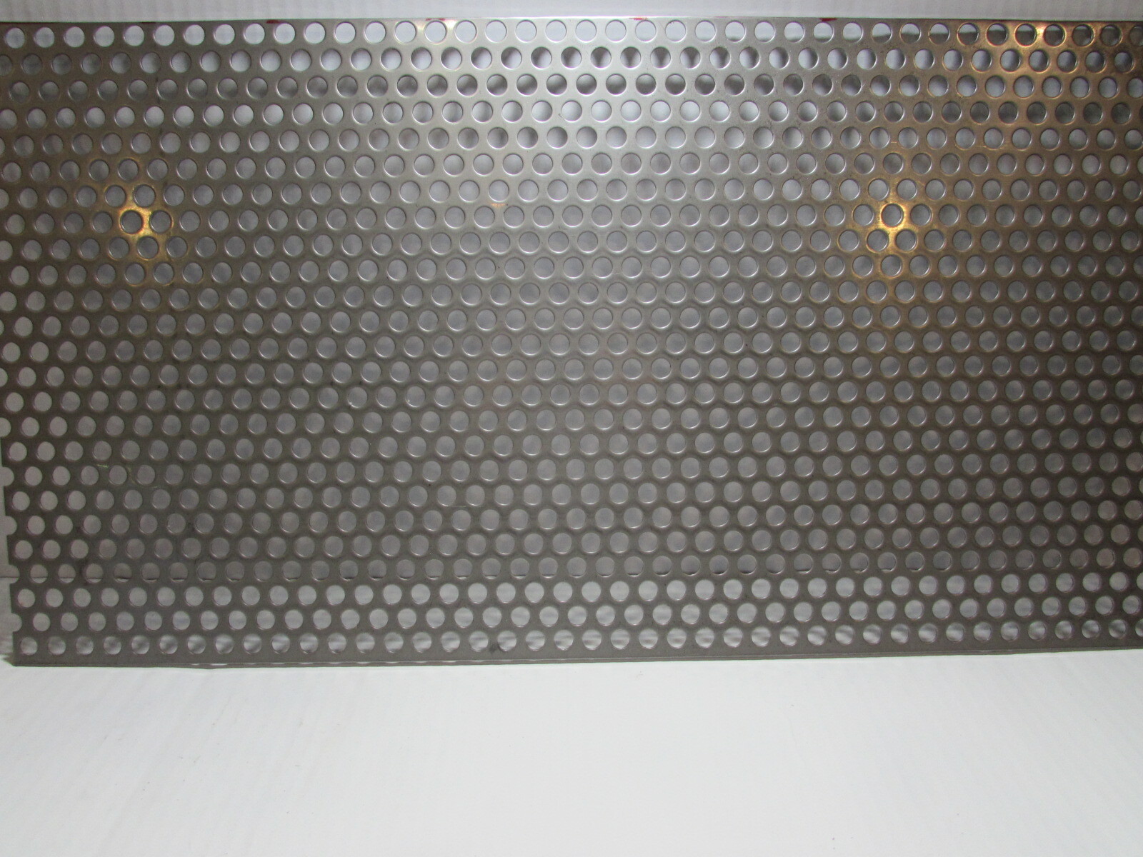 3/8″ HOLE 16 GAUGE 304 STAINLESS STEEL PERFORATED SHEET– 12 ” x 15-1/2″