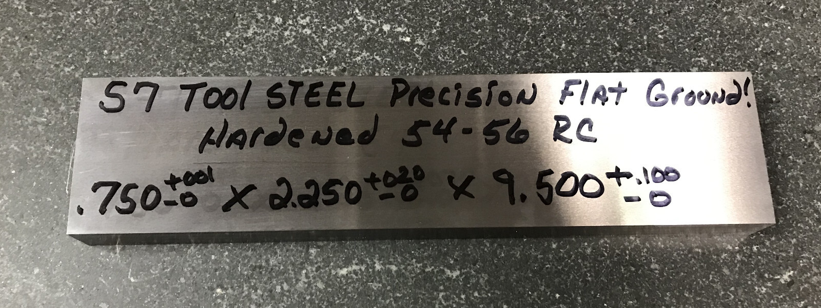 S7 3/4″ HARDENED .750 X 2.250 X 9.500 FLAT GROUND BAR STOCK MOLDING TOOL STEEL