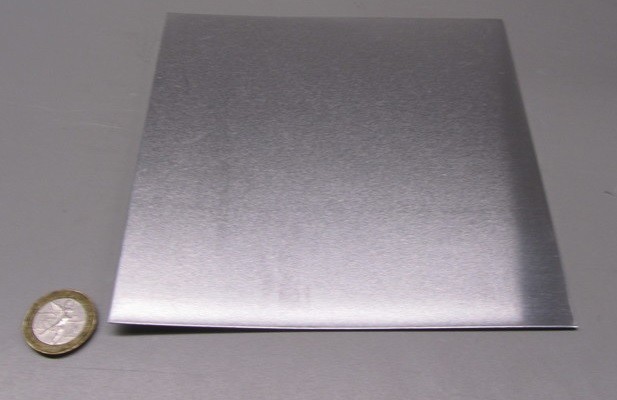1100 Aluminum Sheet Softened (O) .080″ Thick x 6.0″ Wide x 6.0″ Long, 2 Units