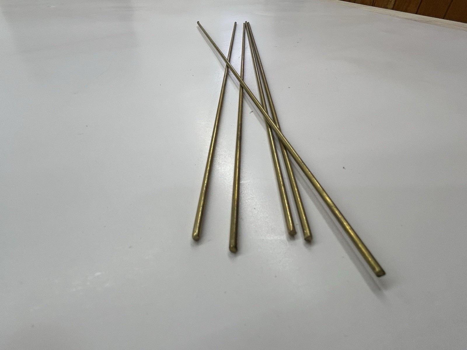 C360 – 3/32” x 11” Five Pieces Brass Rods Round Pin stock Turning Knife Making