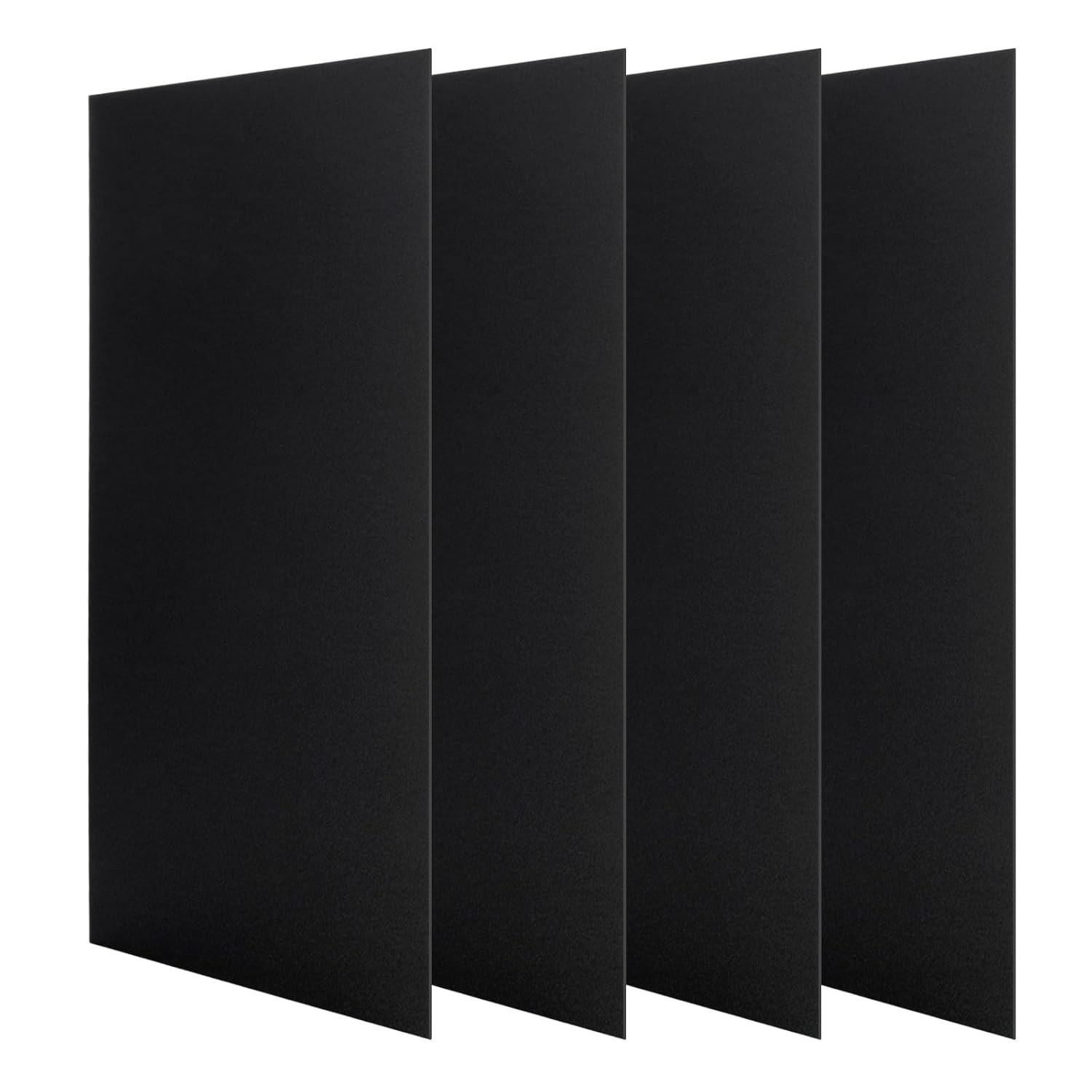 4PCS 12 X 12 X 1/32 (0.04”) Inch Anodized Aluminum Sheet, Black Aluminum Engravi