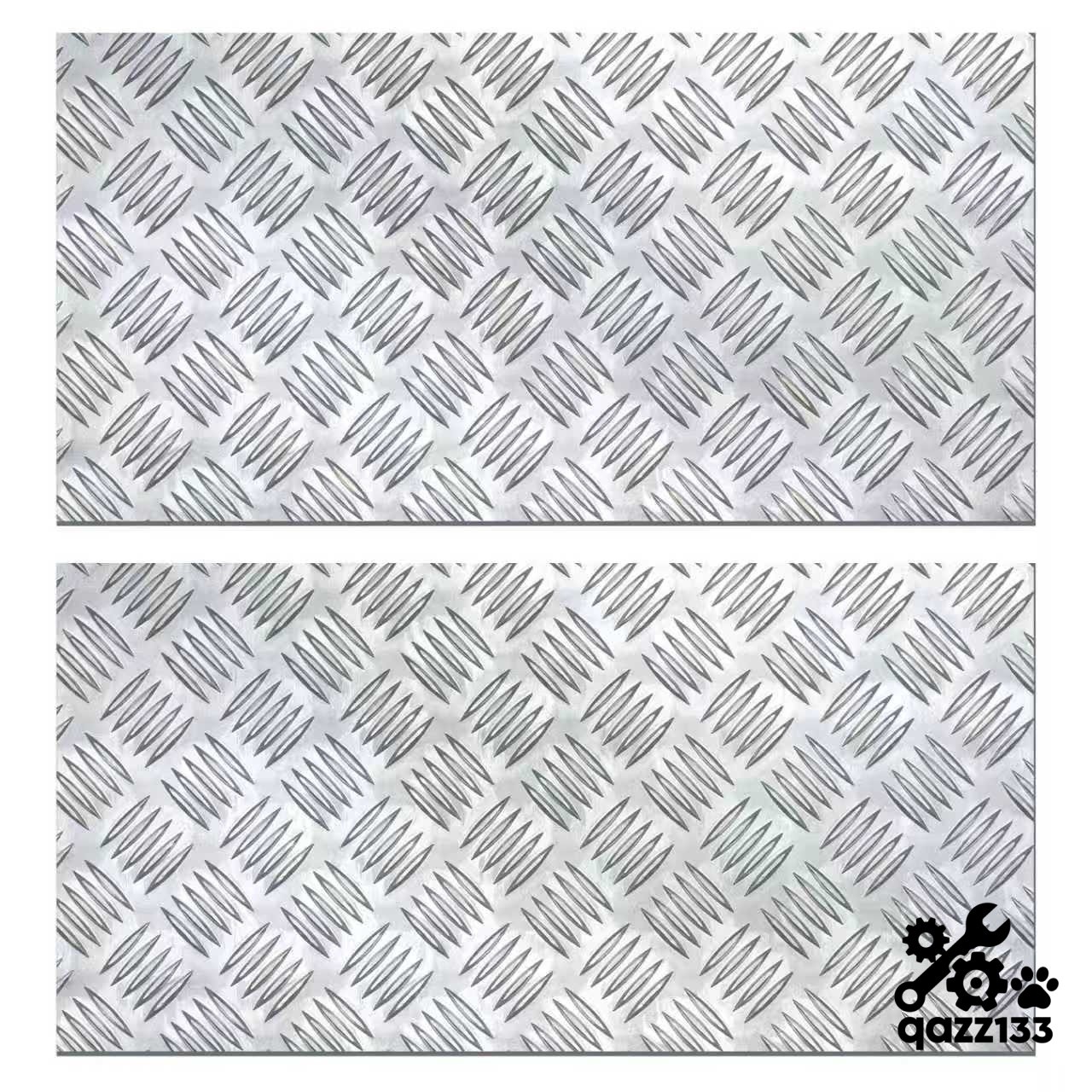 2Pcs Diamond Plate Aluminum Sheet 254×508mm For Trailer Garage Application