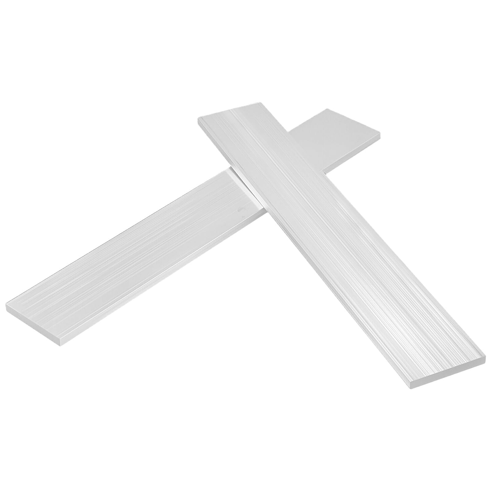 6 PCS Aluminum Flat Bar 0.24×1.96×11.81 Inch 6061 Square Stock T6511 Mill