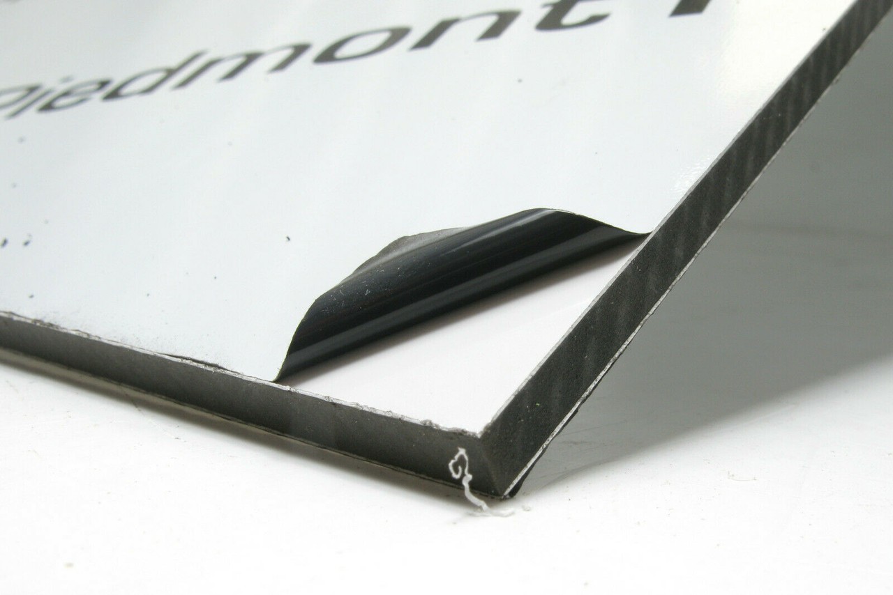 Piedmont Plastics AluPoly Aluminum Composite Material, White 33.75″ x 17″ x .25″