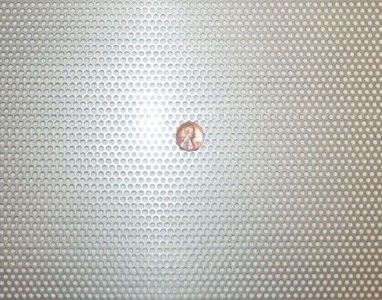 =1/8″ HOLES—16 GAUGE (1/16″ ) STAINLESS PERFORATED SHEET– 8-1/2″ X 8-1/2″==