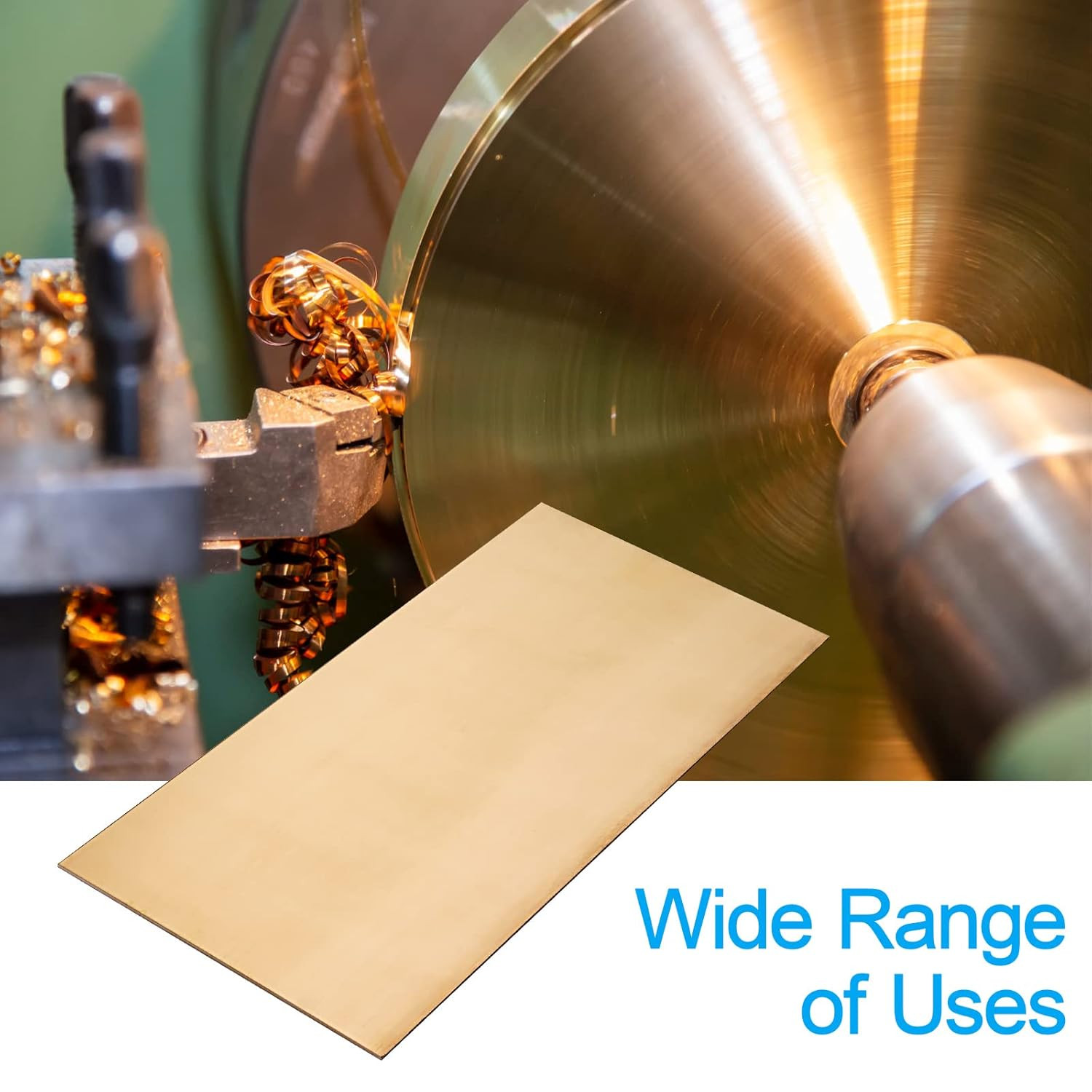 Brass Sheet, Metal Sheets Plates, 12″ Length x 6″ Width x 0.06″ Thickness, 14 Ga