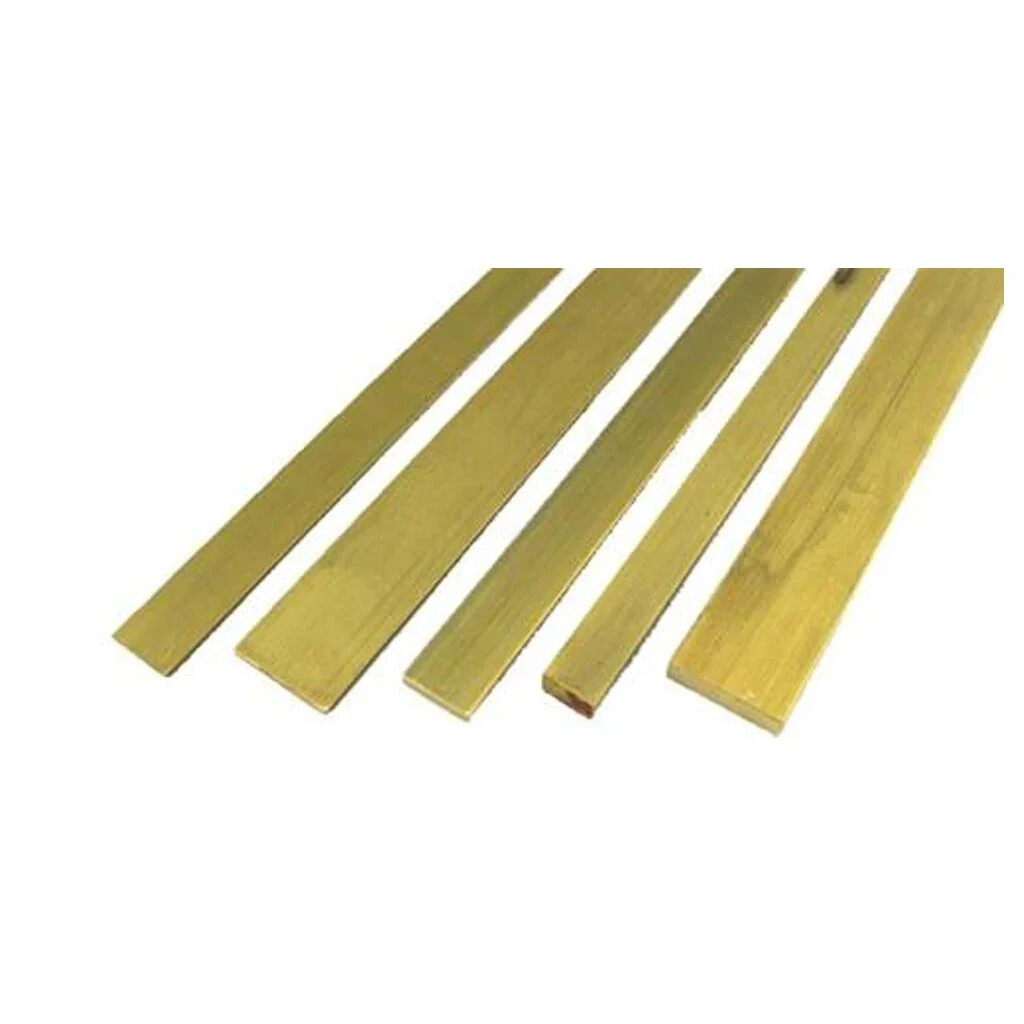 360 Solid Brass Free Maching Flat Bar Stock 3/8″ x 3/4″ x 12″ milling plate