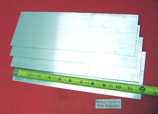 20 Pieces 1/8″ X 4″ ALUMINUM FLAT BAR 12″ long 6061 T6511 .125″ New Mill Stock
