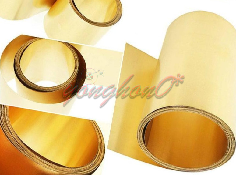 1PCS 0.3MM*300MM*500MM Brass Metal Sheet Plate 98% NEW