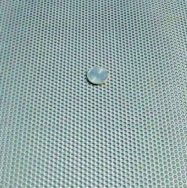 1/8″ HOLES—18 GAUGE 304 STAINLESS PERFORATED SHEET– 12″ X 24″