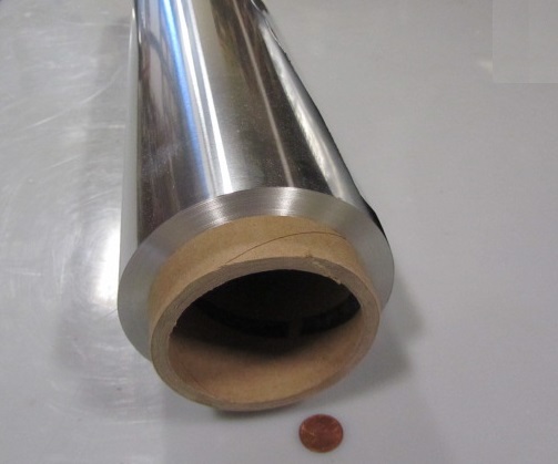 1100 Aluminum Foil (O) .001″ Thick x 18″ Wide x 500 Feet Long Roll