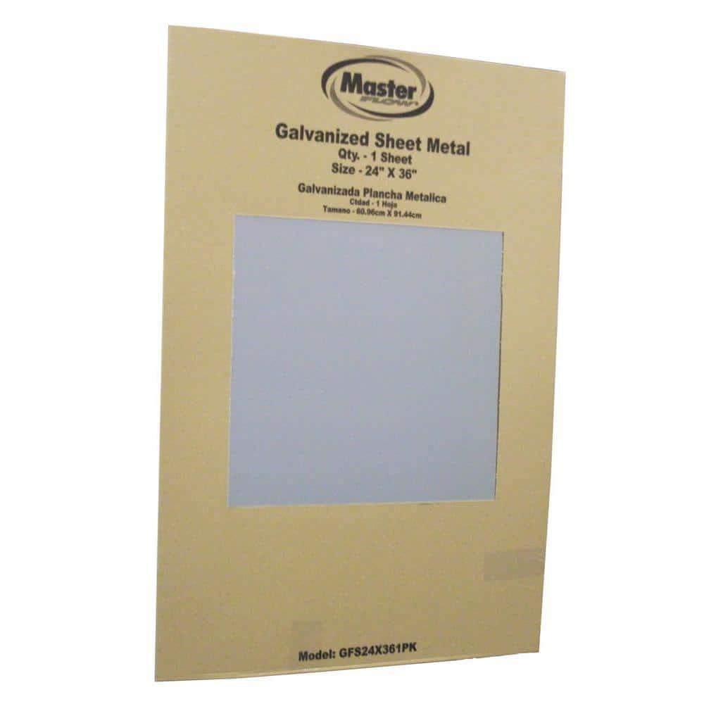 24 Inch x 36 Inch Galvanized Steel Flat Sheet Metal Durable 30 Gauge Fitting NEW