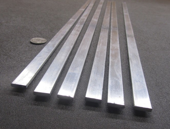 6061 T651 Aluminum Bar, 1/8″ (.125″) Thick x 1/2″ Wide x 24″ Length, 6 pcs, 12ft