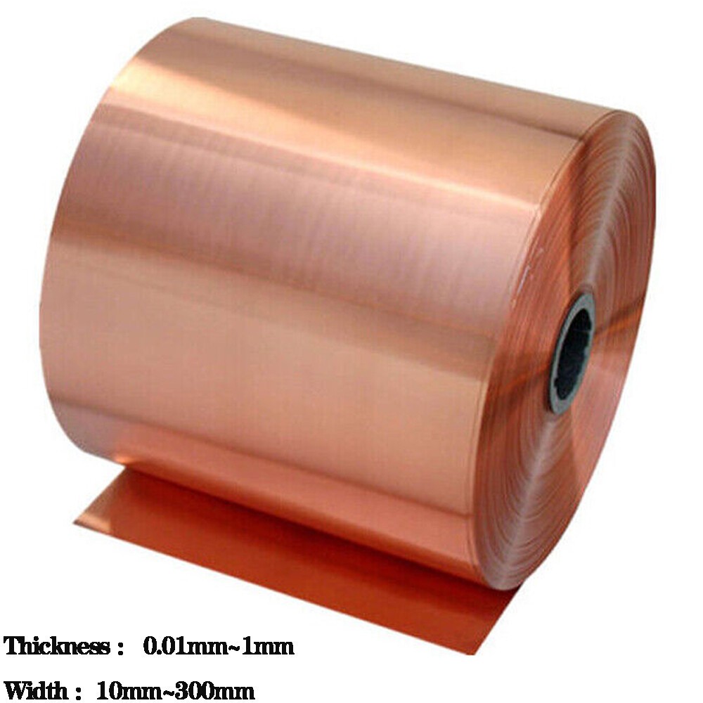Pure Cu Sheet Copper Foil Copper Sheet Plates 99.9% Copper Strip 0.01~1mm Thickness