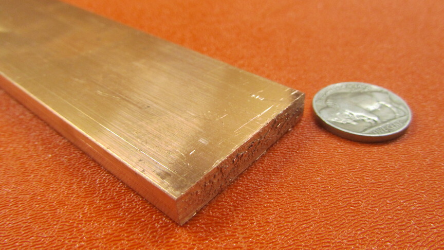 182 Copper Bar 1/4″ Thick x 1 1/2″ Wide x 3 Foot Length